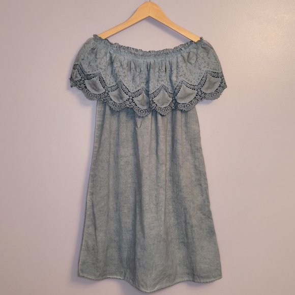 🍂 Knox Rose Oil Wash Off the Shoulder Dress - Picture 2 of 8